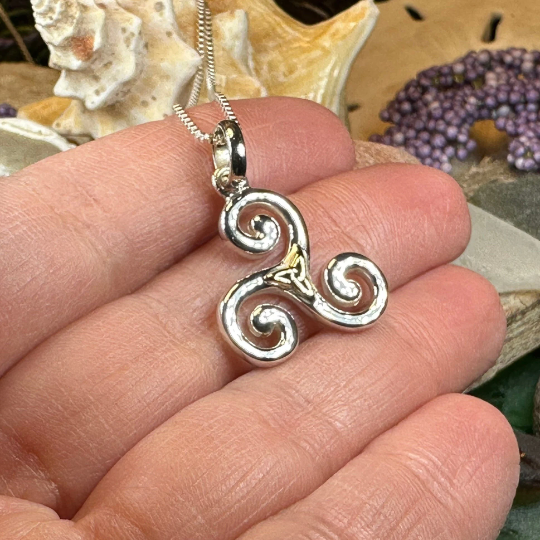 Keeva Triple Spiral Necklace