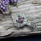 Celtic Cross Heart Necklace