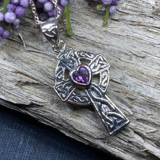 Celtic Cross Heart Necklace