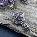 Celtic Cross Heart Necklace