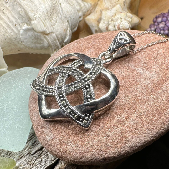 Marcasite Love Knot Necklace