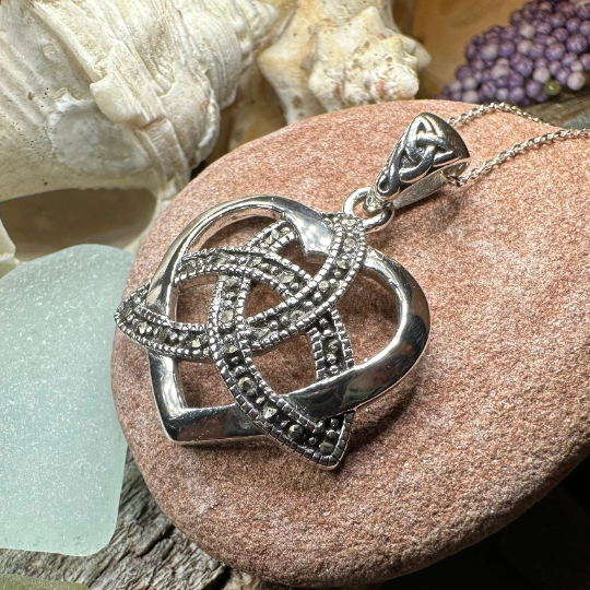 Marcasite Love Knot Necklace