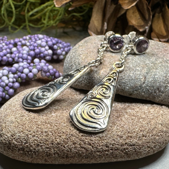 Cablaith Triple Spiral Earrings