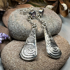 Cablaith Triple Spiral Earrings