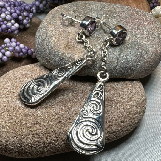 Cablaith Triple Spiral Earrings