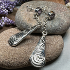 Cablaith Triple Spiral Earrings