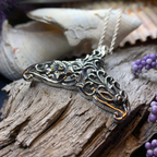 Flowers Whale Tail Necklace