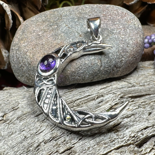 Aulay Raven Moon Necklace