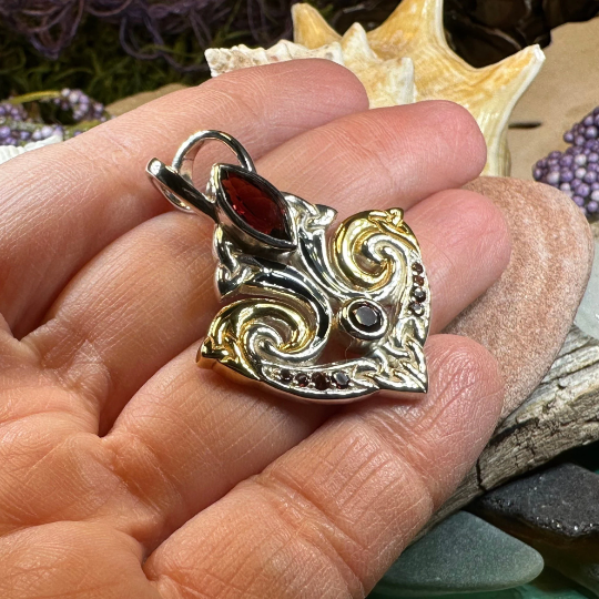 Celtic Triquetra Gemstone Necklace