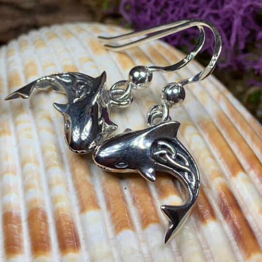 Celtic Shark Earrings