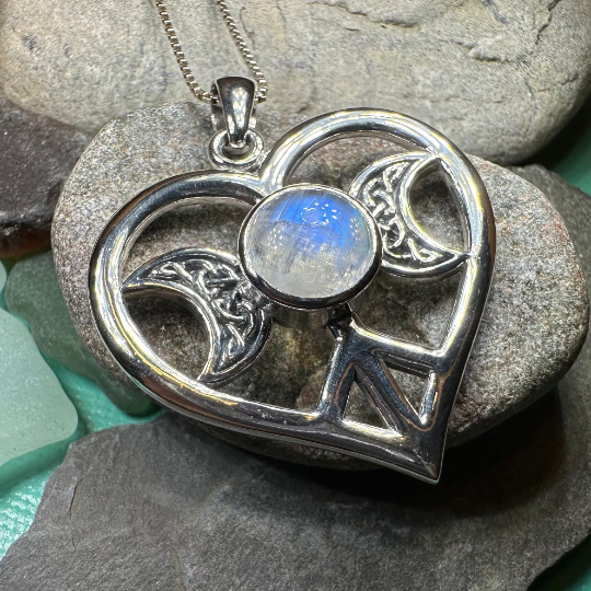 Morgance Triple Moon Love Necklace