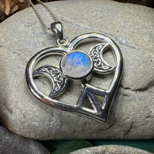 Morgance Triple Moon Love Necklace