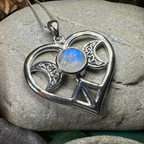 Morgance Triple Moon Love Necklace