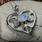 Morgance Triple Moon Love Necklace