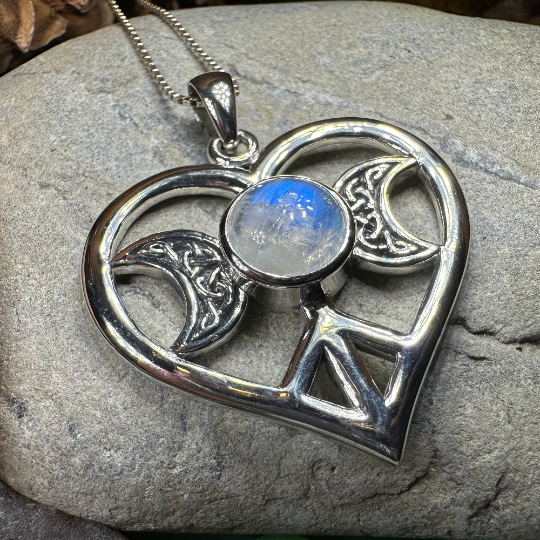 Morgance Triple Moon Love Necklace