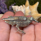 Tethra Realistic Raven Brooch