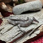 Tethra Realistic Raven Brooch