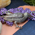 Tethra Realistic Raven Brooch