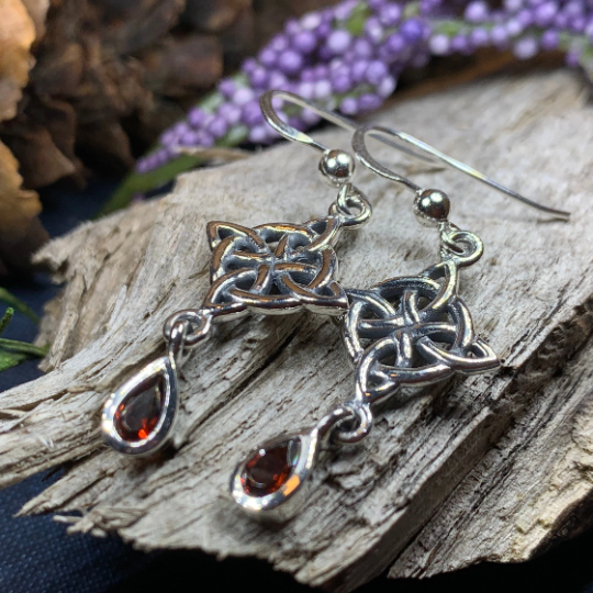 Quaternary Celtic Knot Earrings
