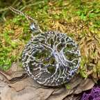 Solstice Tree of Life Silver Necklace