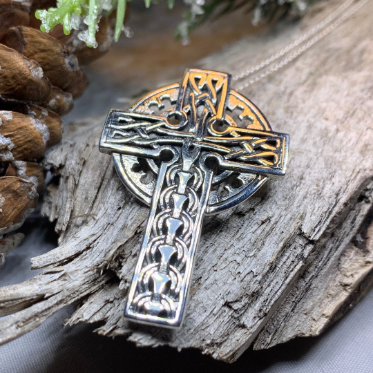 Braddan Scottish Celtic Cross Necklace