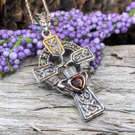 Claddagh Cross Necklace