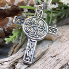 Triskel Celtic Cross Necklace