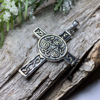 Triskel Celtic Cross Necklace