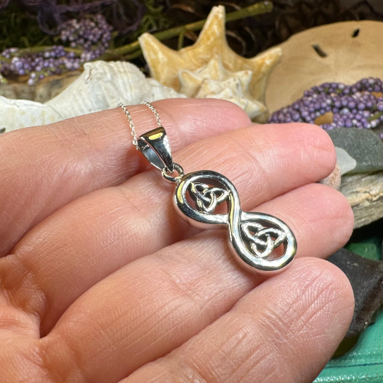 Trinity Knot Infinity Necklace
