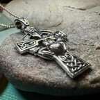 Galway Claddagh Cross Necklace