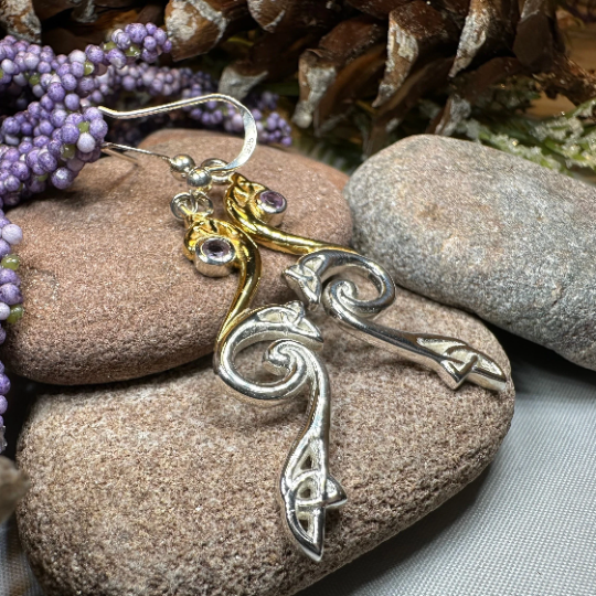 Mystic Dreamer Trinity Knot Earrings