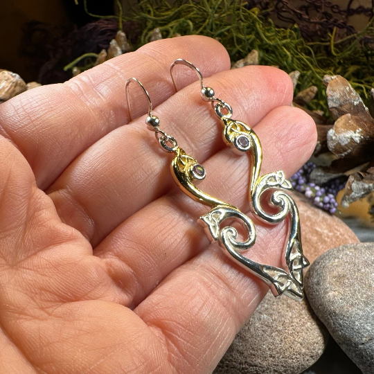 Mystic Dreamer Trinity Knot Earrings