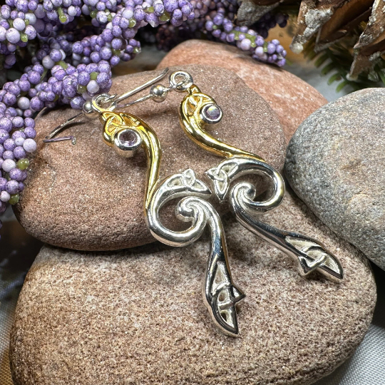 Mystic Dreamer Trinity Knot Earrings