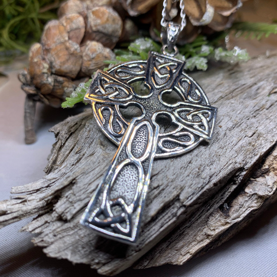 Cahal Large Celtic Cross Necklace