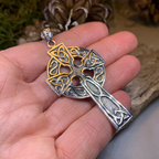 Cahal Large Celtic Cross Necklace