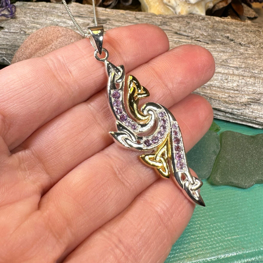 Mystic Trinity Knot Necklace