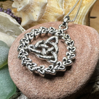 Evadne Trinity Knot Necklace