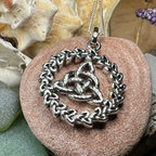 Evadne Trinity Knot Necklace