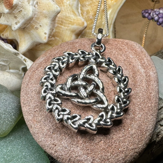 Evadne Trinity Knot Necklace