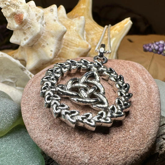 Evadne Trinity Knot Necklace