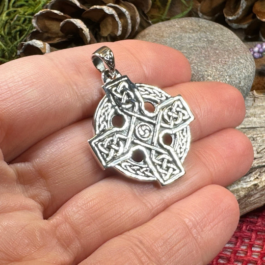 Lyre Celtic Cross Necklace