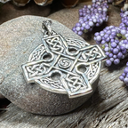 Lyre Celtic Cross Necklace