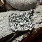 Lyre Celtic Cross Necklace