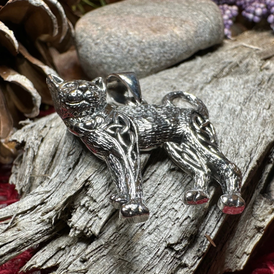 Tabitha Celtic Knot Cat Necklace