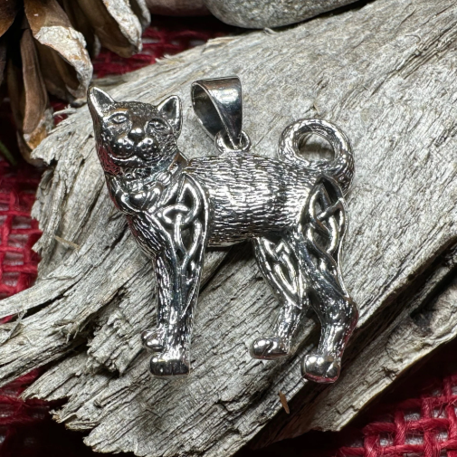 Tabitha Celtic Knot Cat Necklace