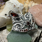 Eternal Flame Trinity Knot Necklace