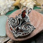 Eternal Flame Trinity Knot Necklace