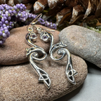 Graceful Trinity Knot Earrings