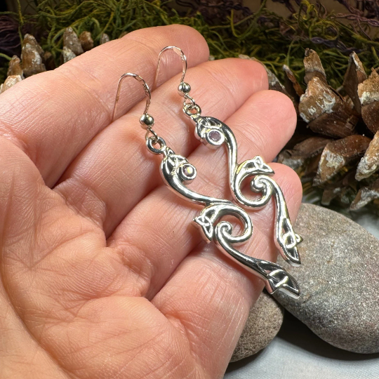 Graceful Trinity Knot Earrings