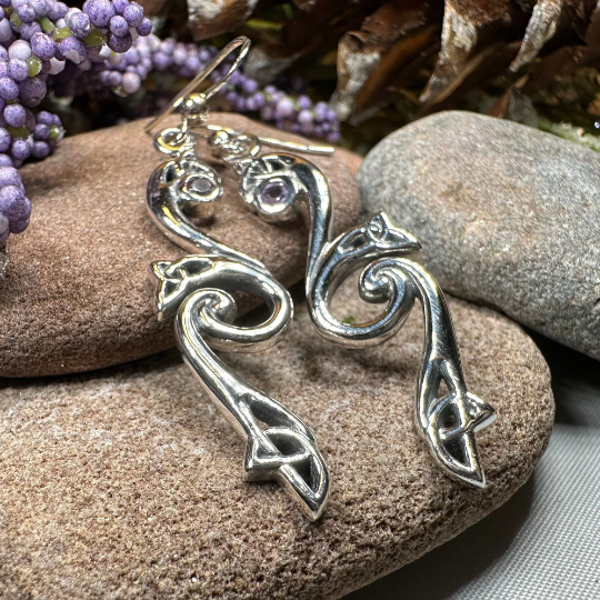 Graceful Trinity Knot Earrings